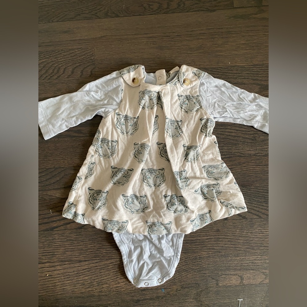 Kate Quinn Tigers Onesie Dress 3-6mos